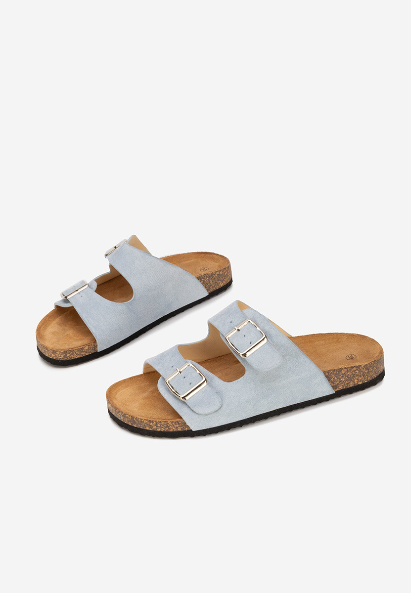 Szare klapki damskie Evet