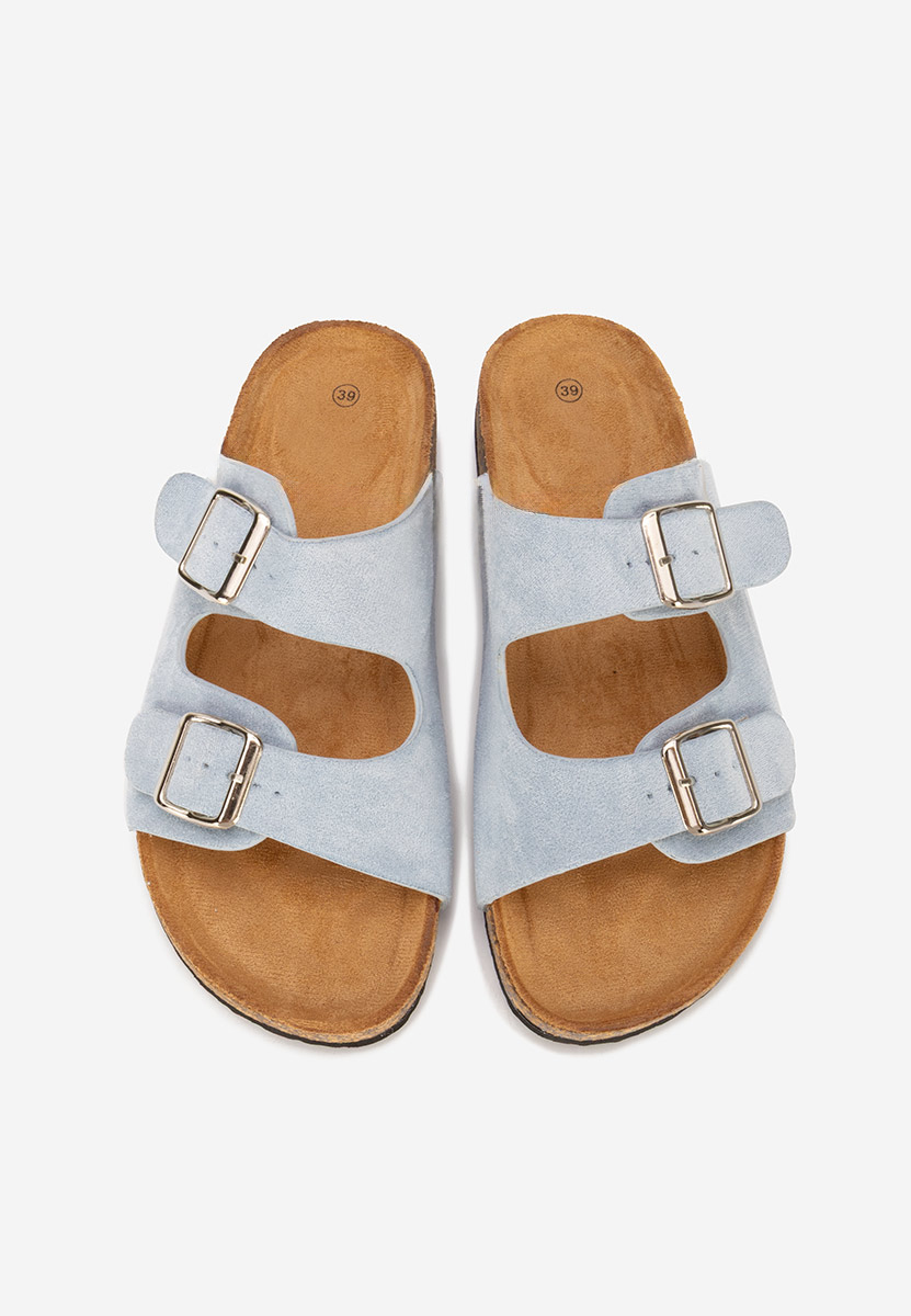 Szare klapki damskie Evet