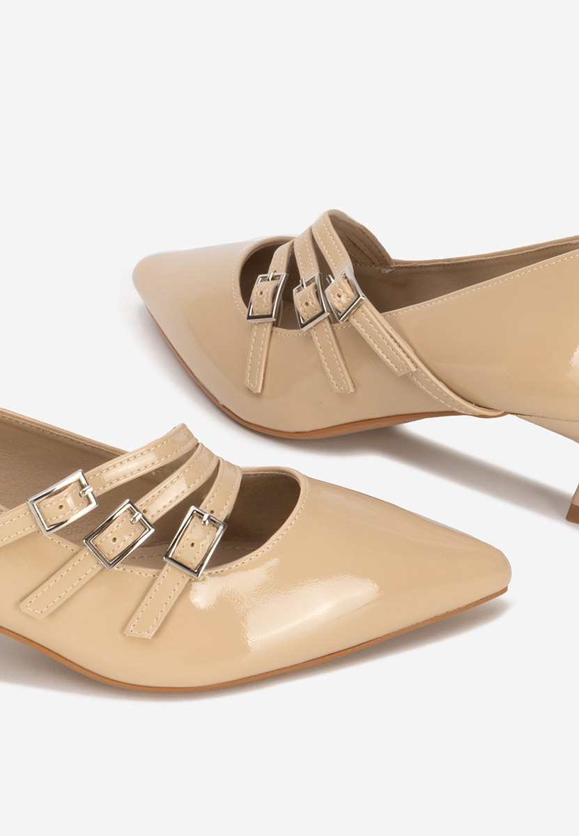 Beżowe czółenka na szpilce Marcella