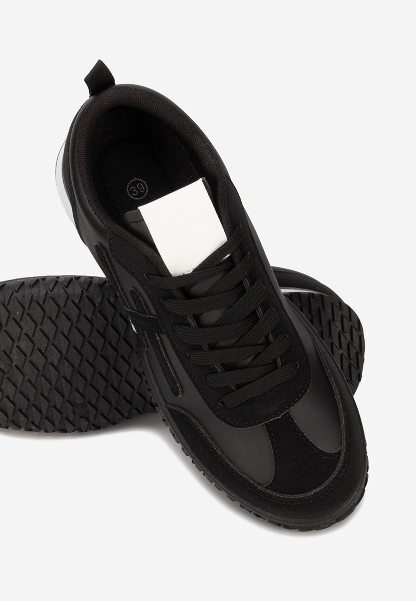 Czarne sneakersy damskie Loriva