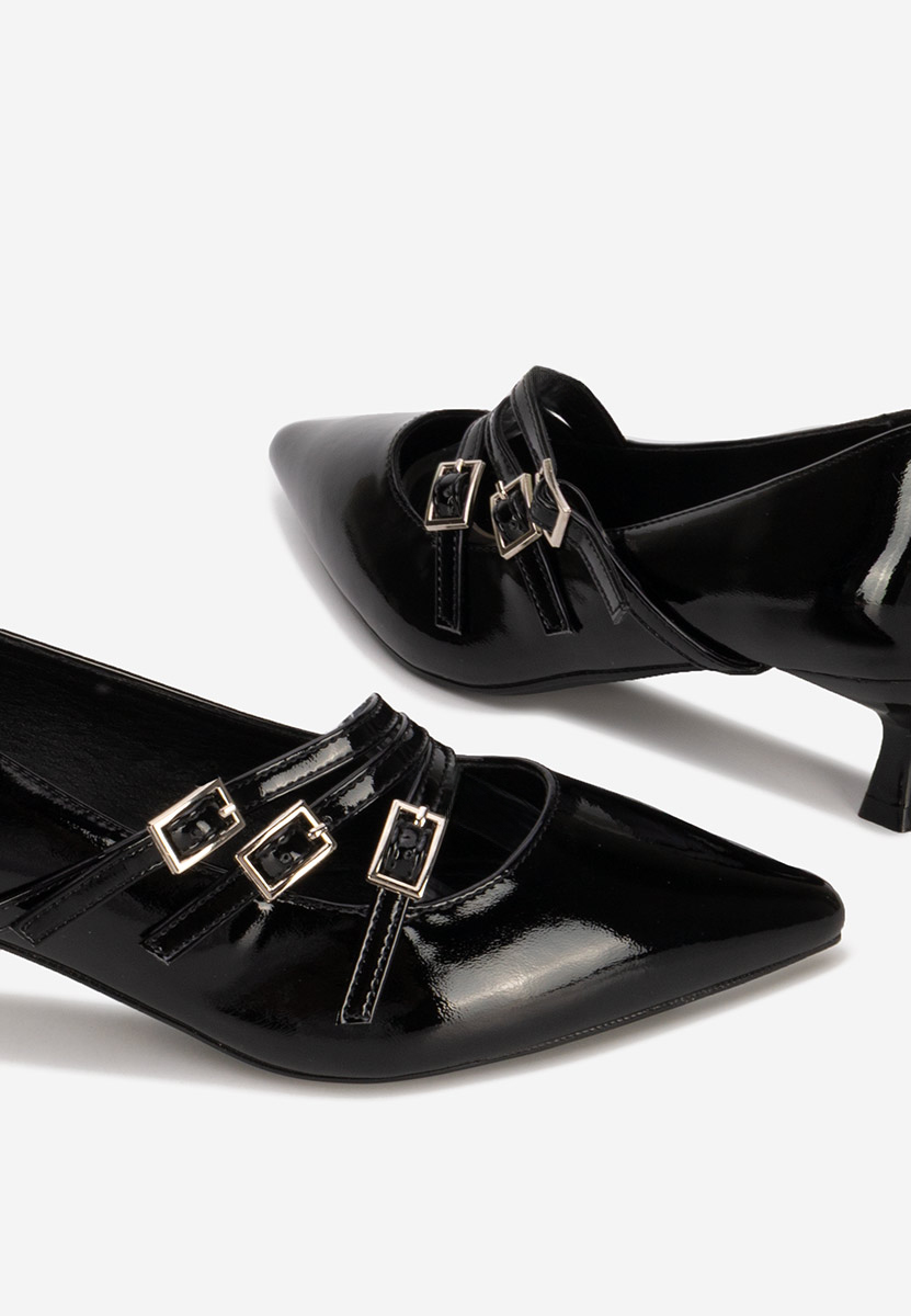 Czarne czółenka na szpilce Marcella