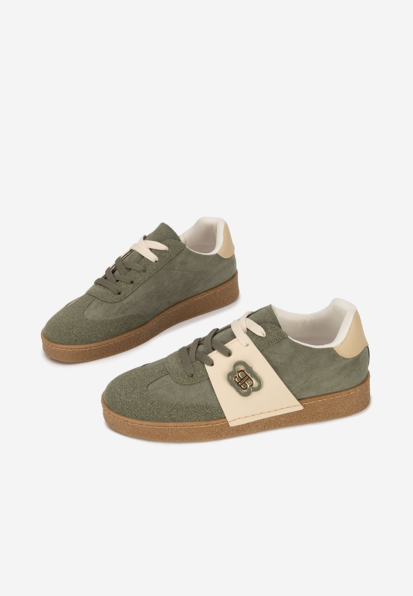 Zielone sneakersy damskie Kathea