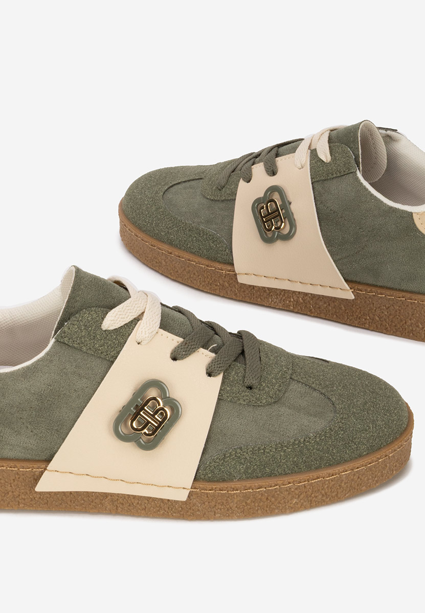 Zielone sneakersy damskie Kathea