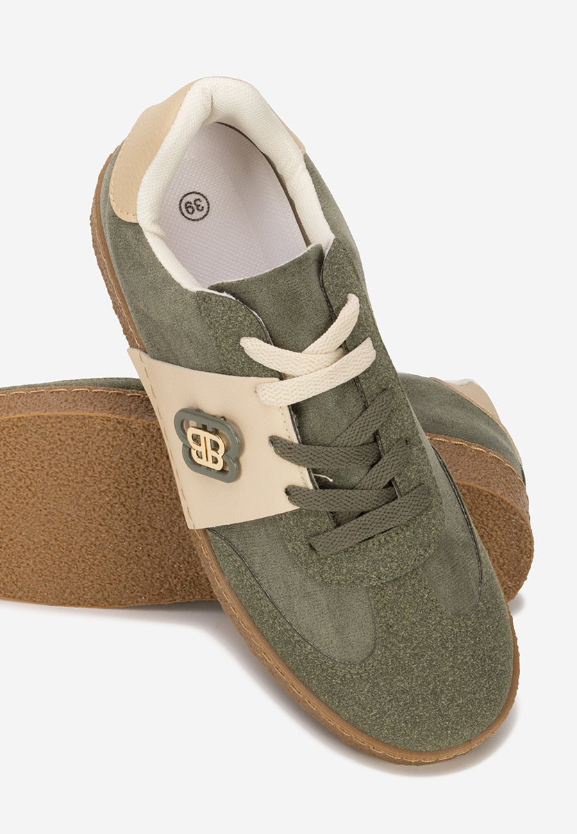 Zielone sneakersy damskie Kathea