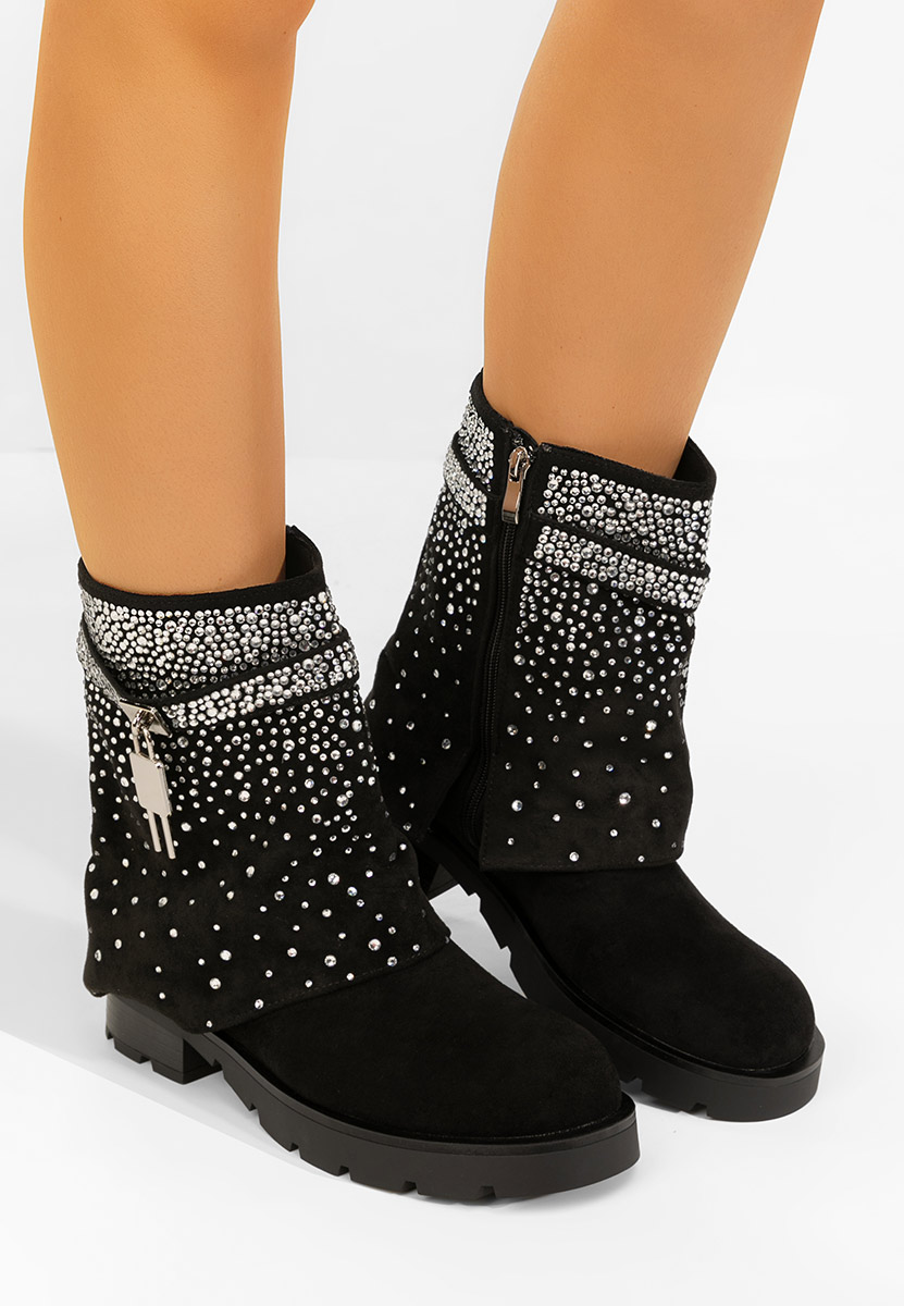 Czarne kozaki damskie Nevira