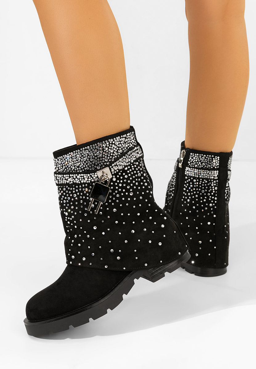 Czarne kozaki damskie Nevira