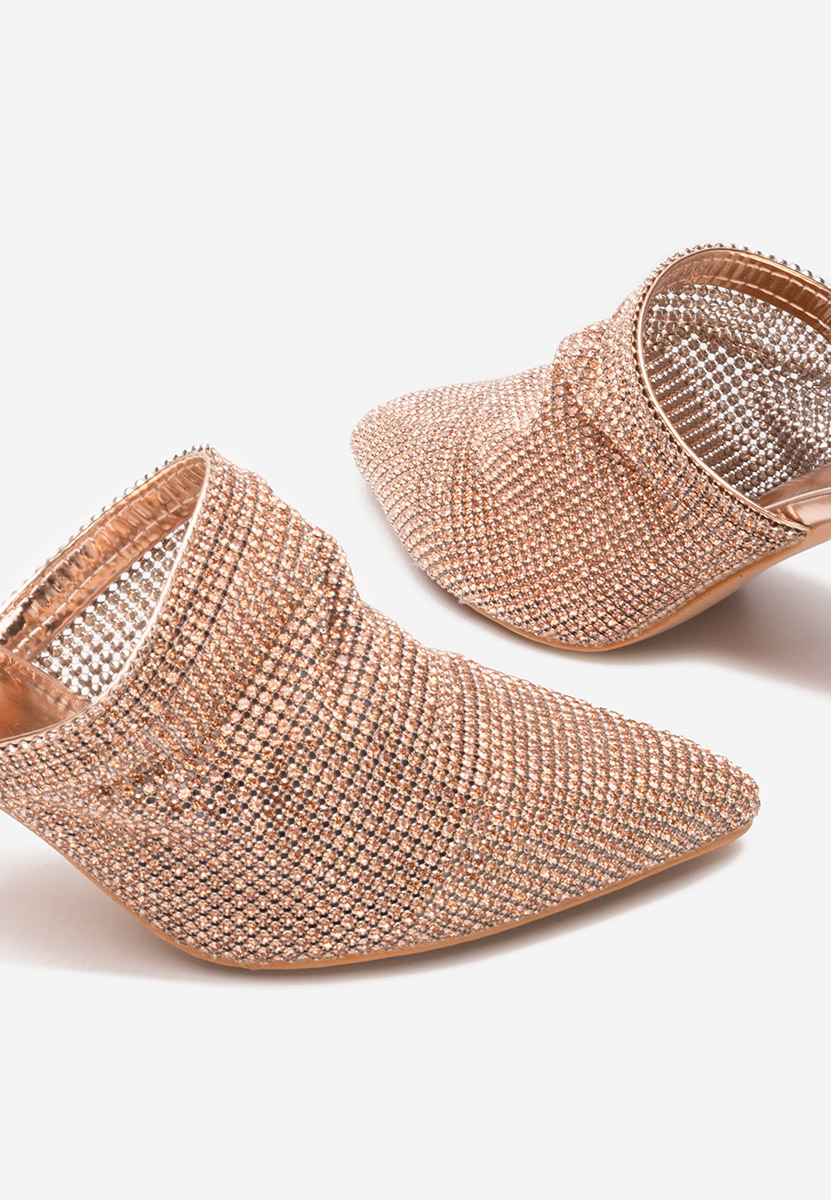 Szampańskie klapki damskie eleganckie Vanelsa