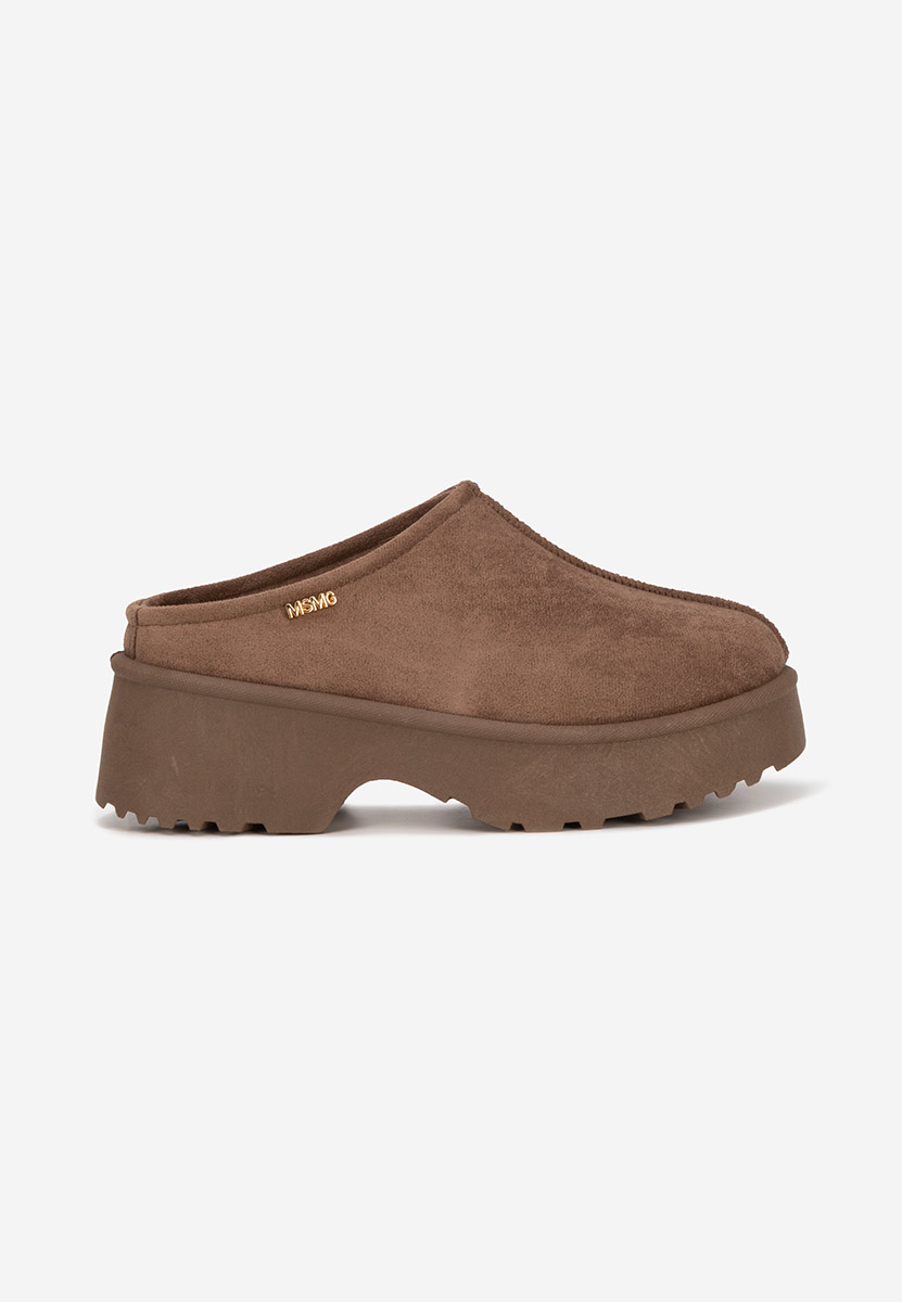 Brązowe drewniaki Veyra