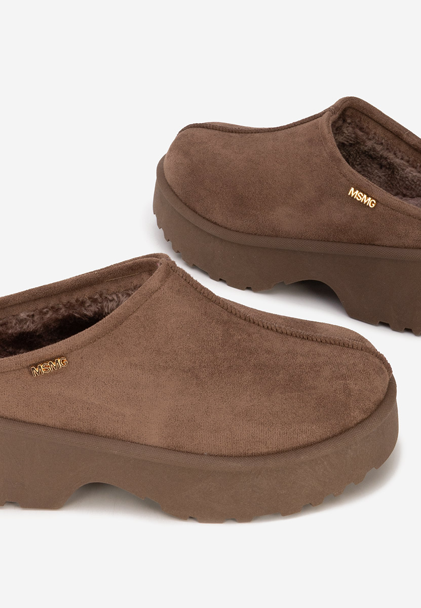 Brązowe drewniaki Veyra