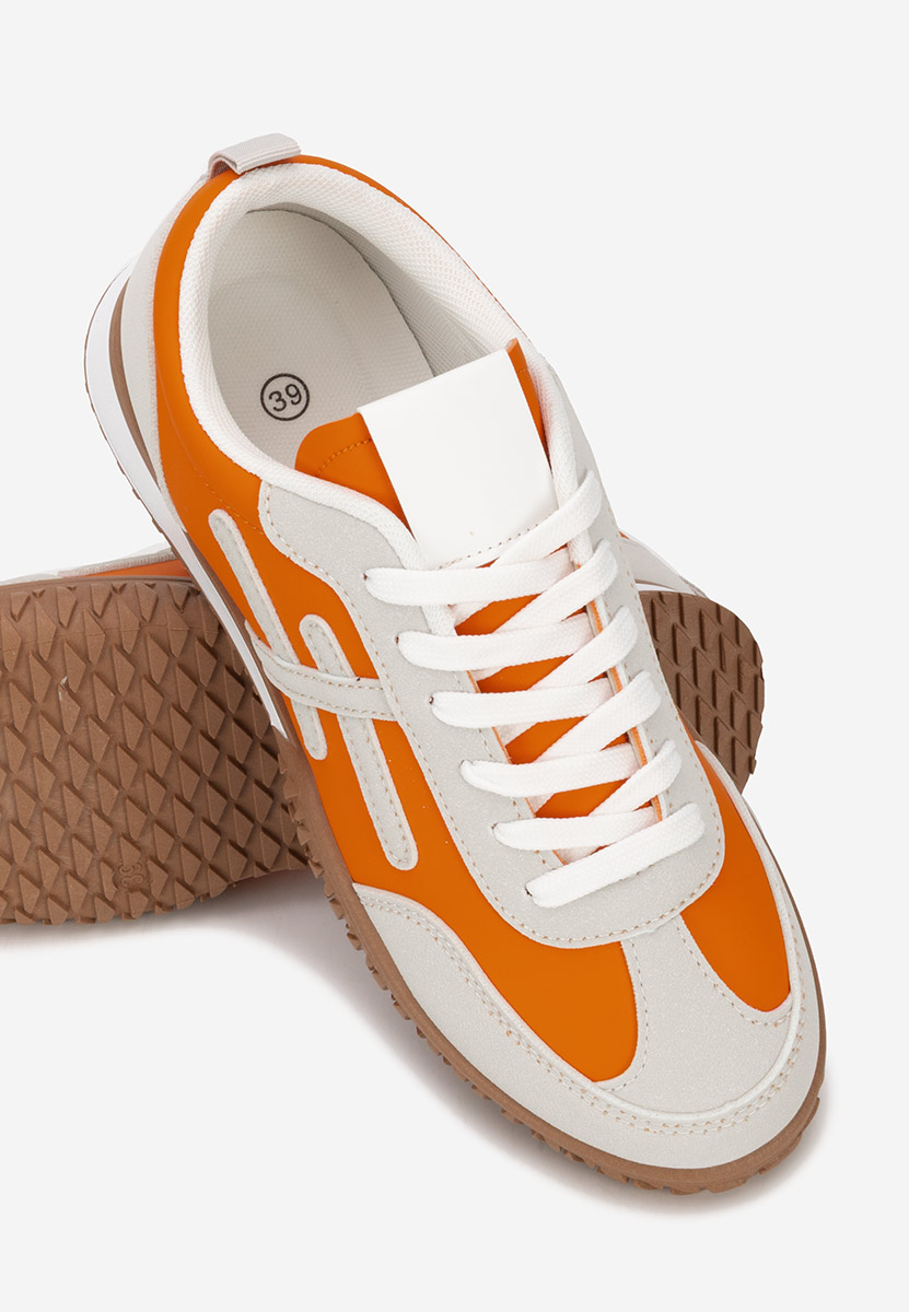 Pomarańczowe sneakersy damskie Loriva
