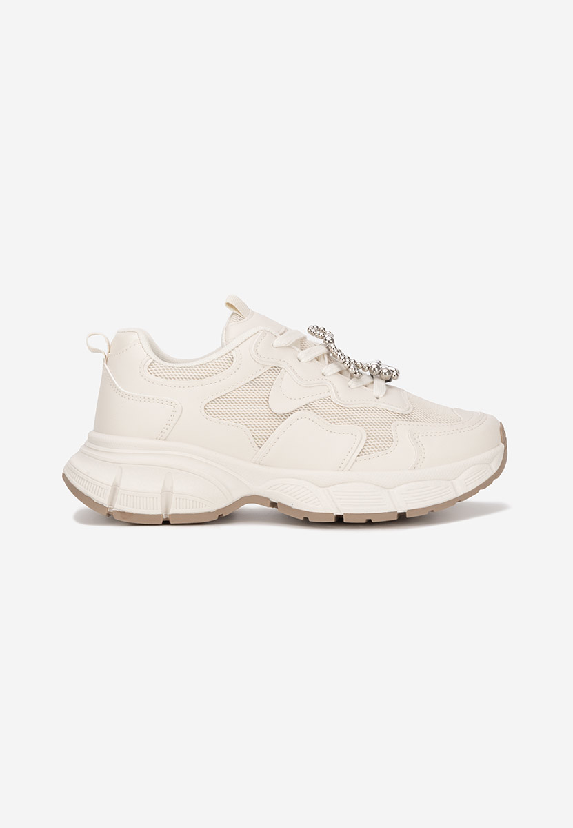 Beżowe sneakersy damskie Jasmyne