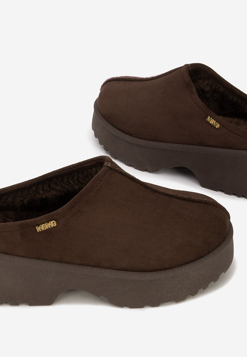 Brązowe drewniaki Veyra V2