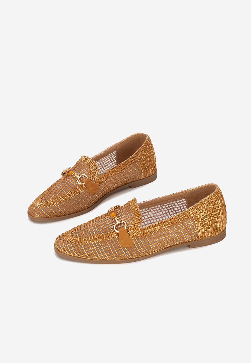 Camelowe mokasyny damskie Jayna