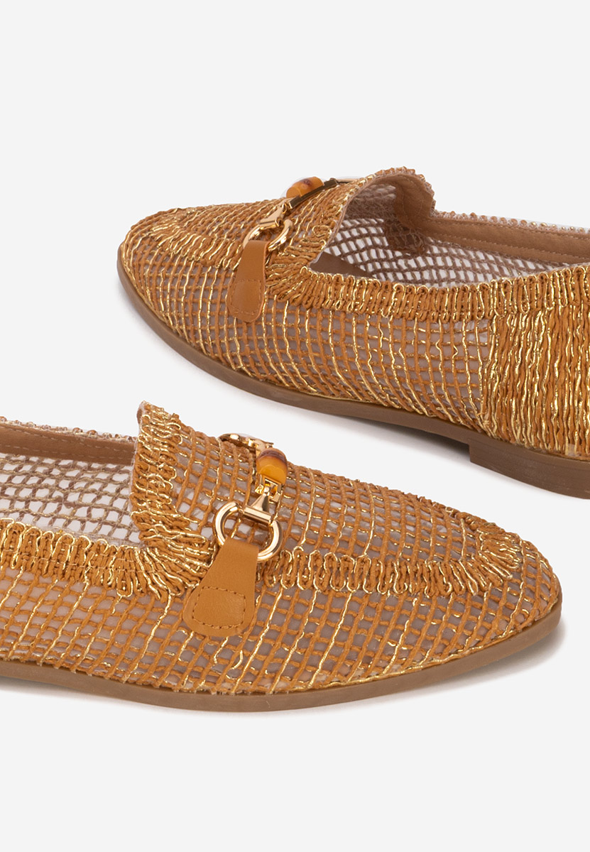 Camelowe mokasyny damskie Jayna
