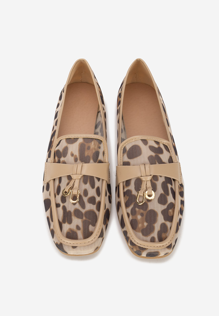 Beżowe letnie mokasyny damskie Yassenia