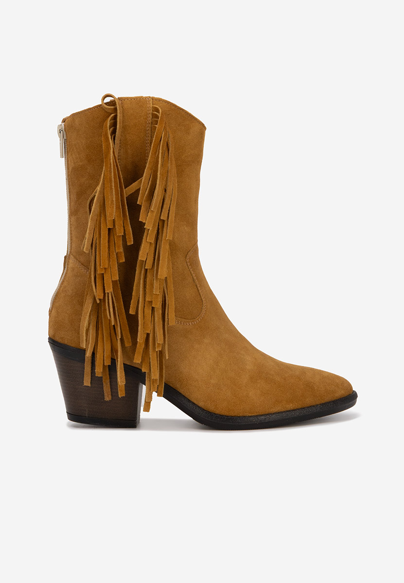 Camelowe kowbojki damskie Janilia