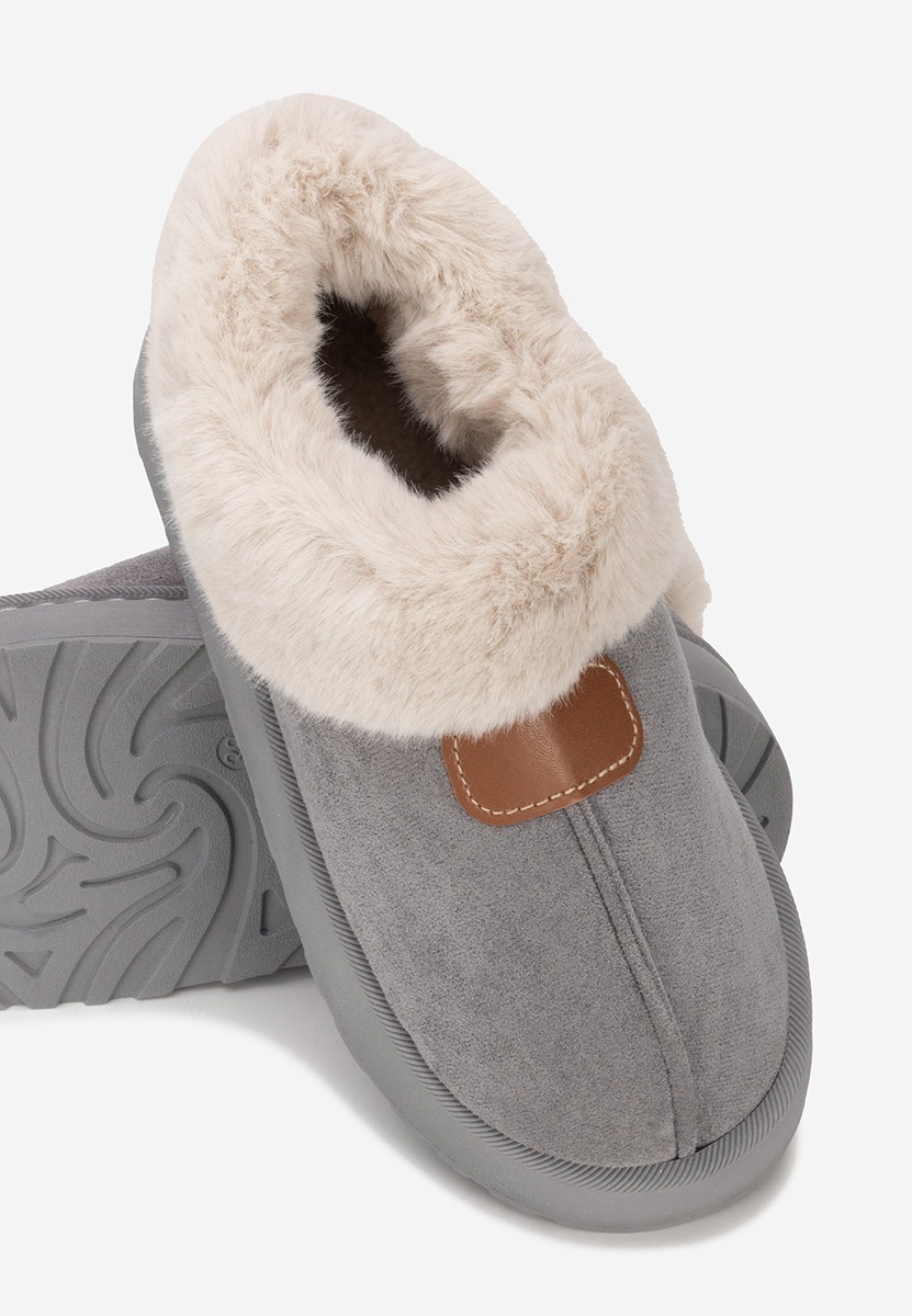 Szare botki na platformie Elarva