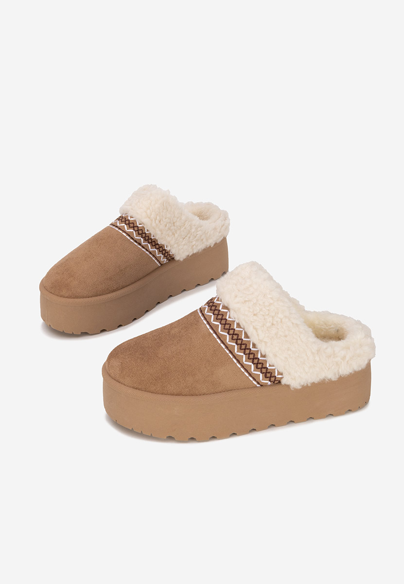 Khaki drewniaki Anelisse