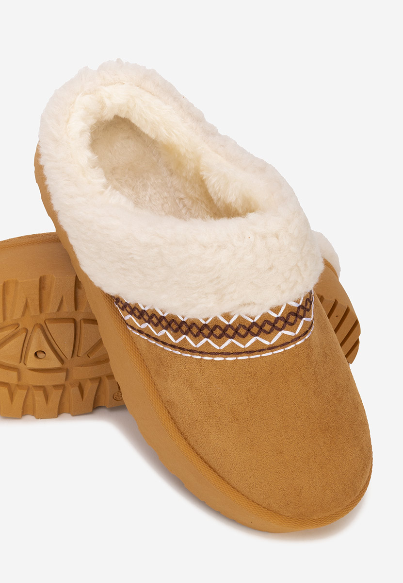 Camelowe drewniaki Anelisse