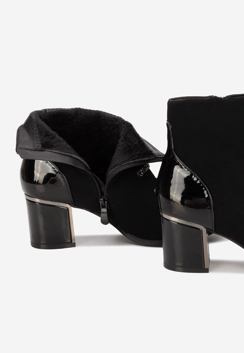 Czarne botki damskie Adizana