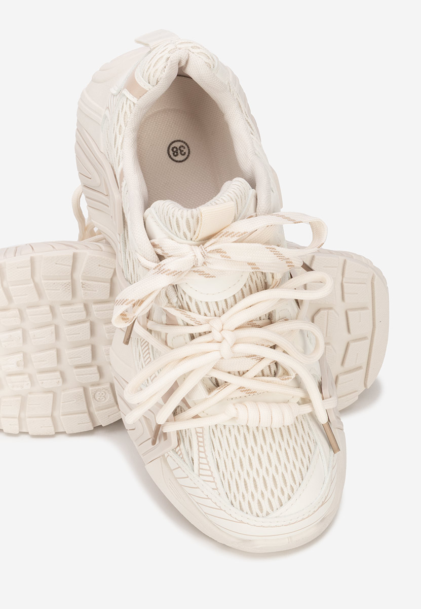 Beżowe sneakersy damskie Viralisa