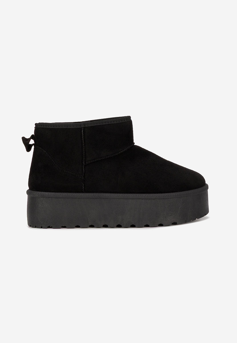 Czarne kozaki na platformie Savieda V5