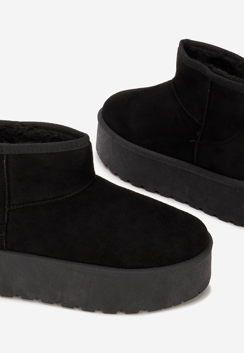 Czarne kozaki na platformie Savieda V5