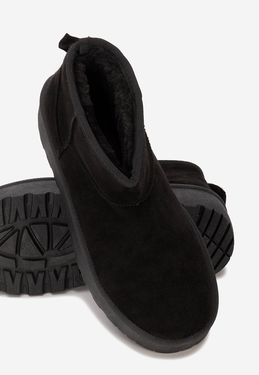 Czarne kozaki na platformie Savieda V5