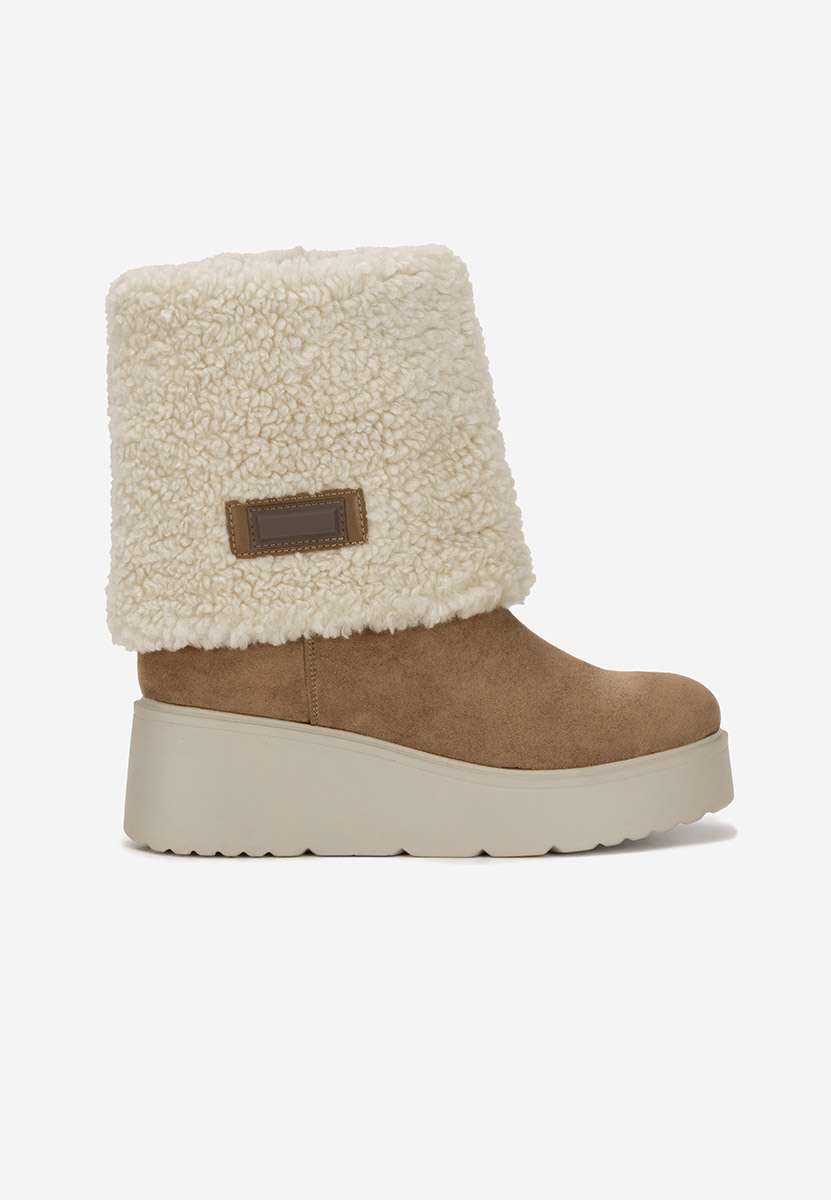 Khaki zimowe buty damskie Galtea V2