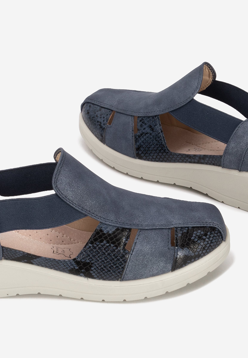 Granatowe espadryle damskie Grazyna