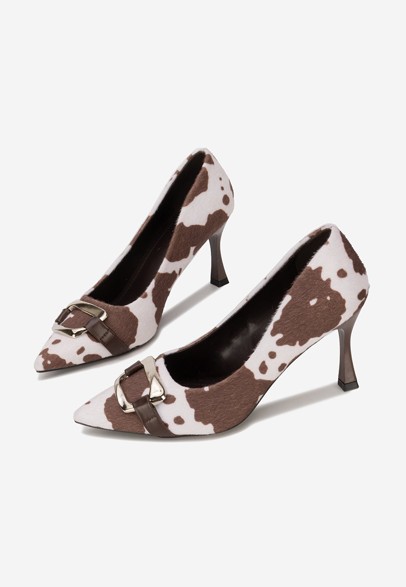 Wężowe czółenka na szpilce Jenita