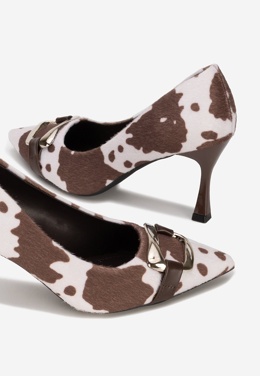 Wężowe czółenka na szpilce Jenita