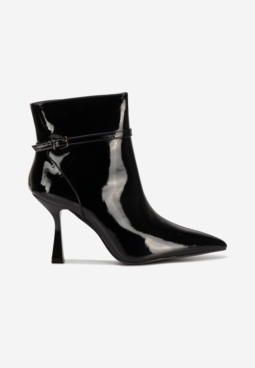 Czarne botki na obcasie Oiivia