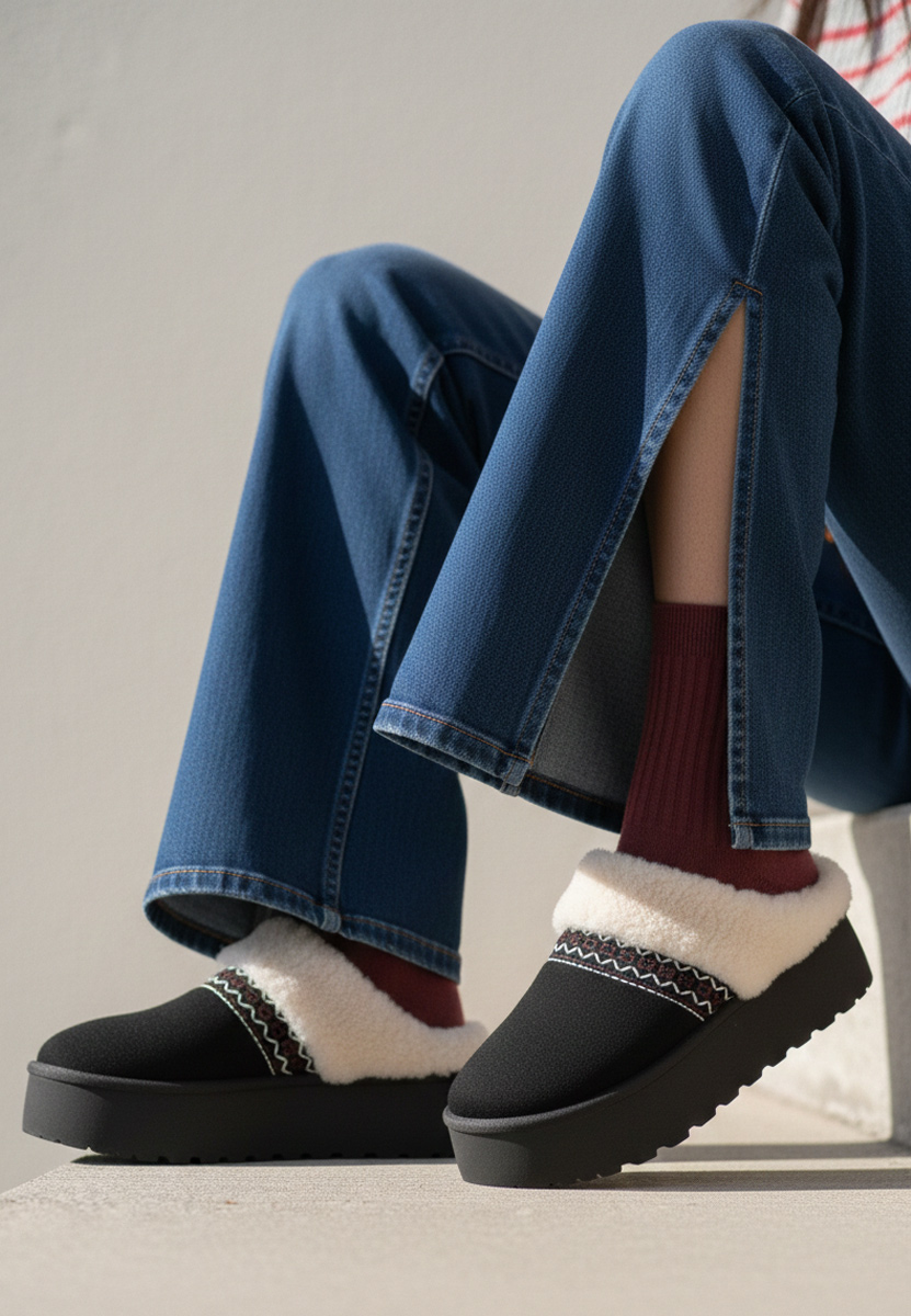 Czarne drewniaki Anelisse