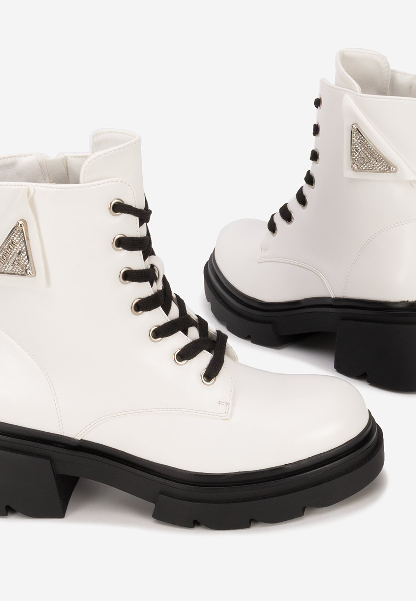 Białe workery damskie Dasica