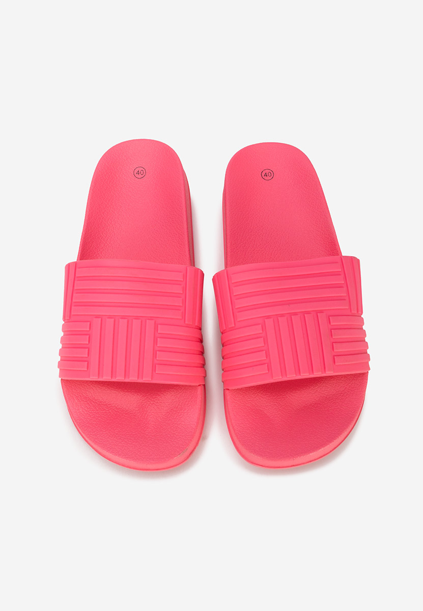 Fuksjowe klapki basenowe damskie Sumaya