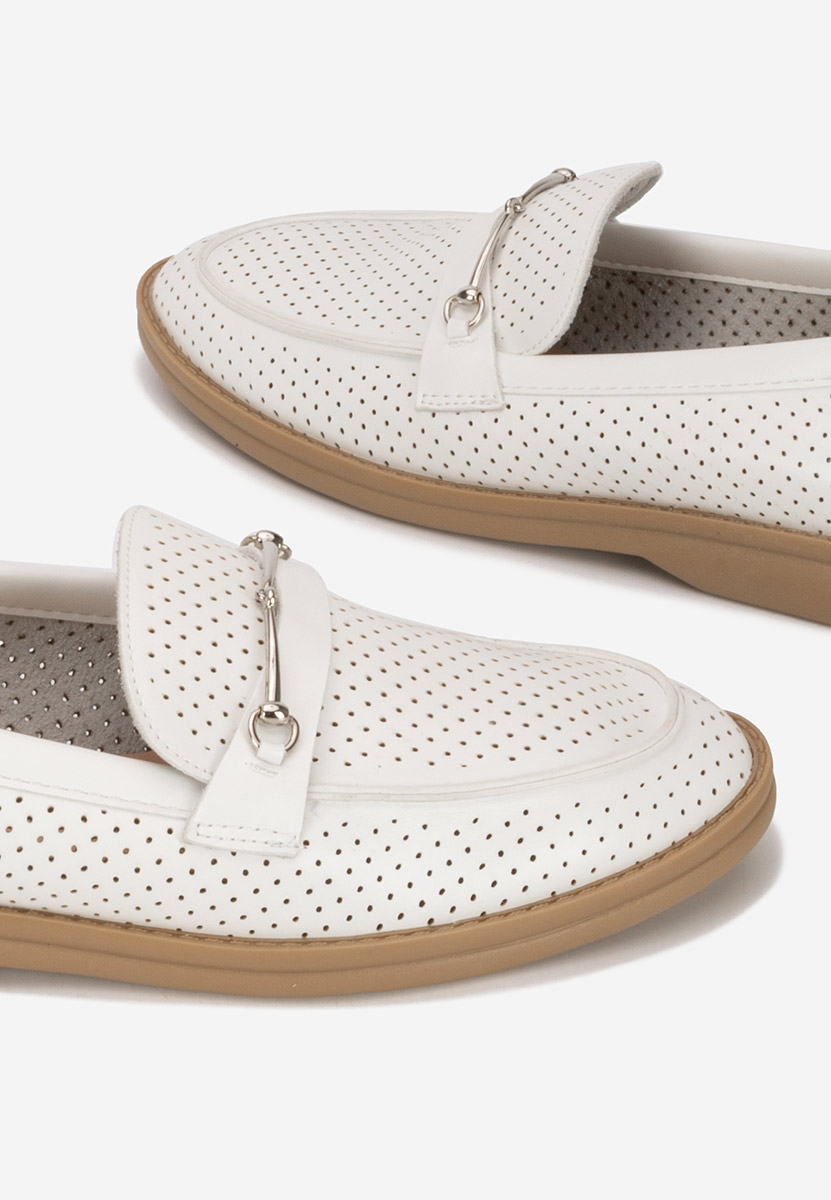 Białe mokasyny damskie Morvana V2