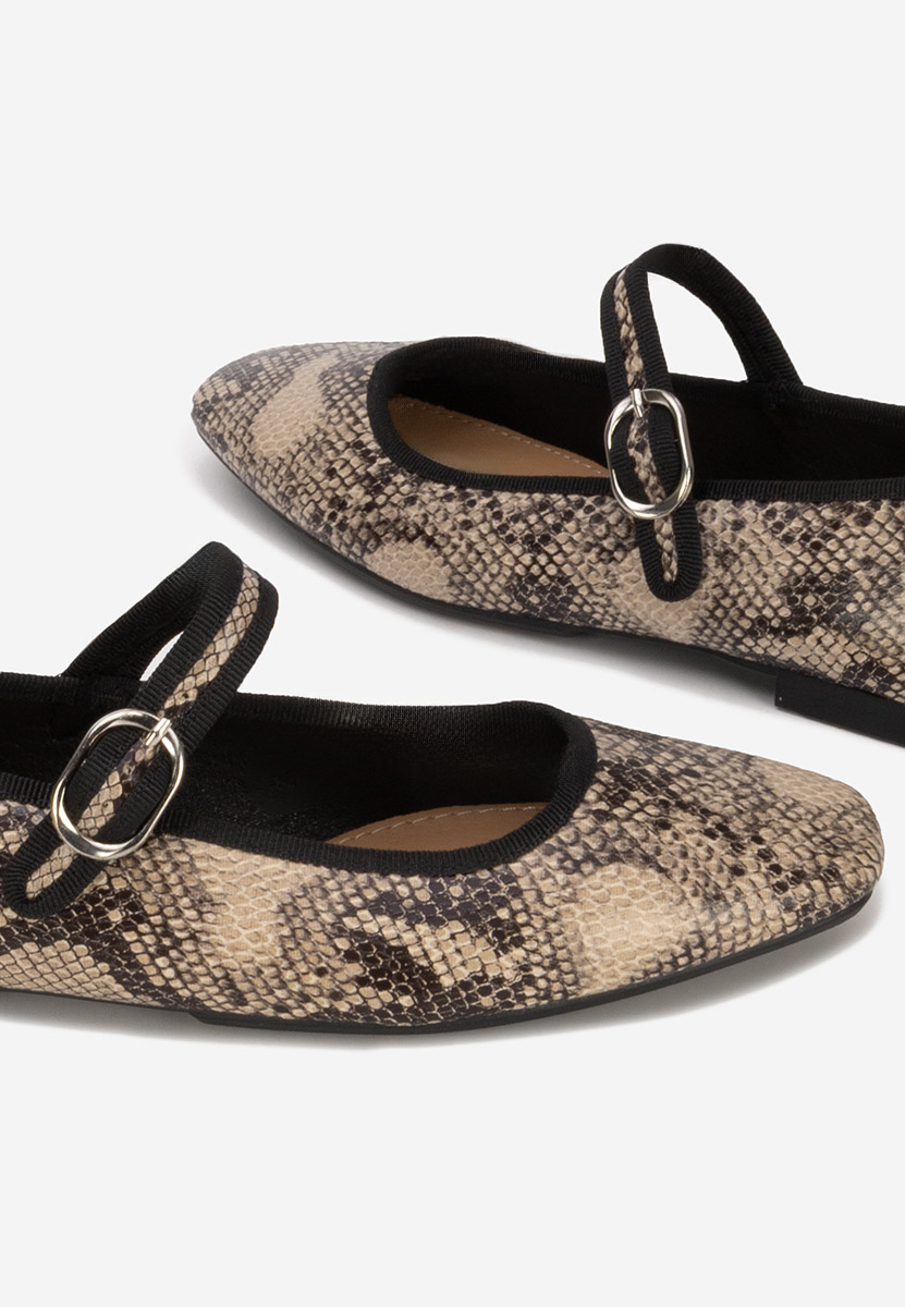 Wężowe baleriny damskie Katianna