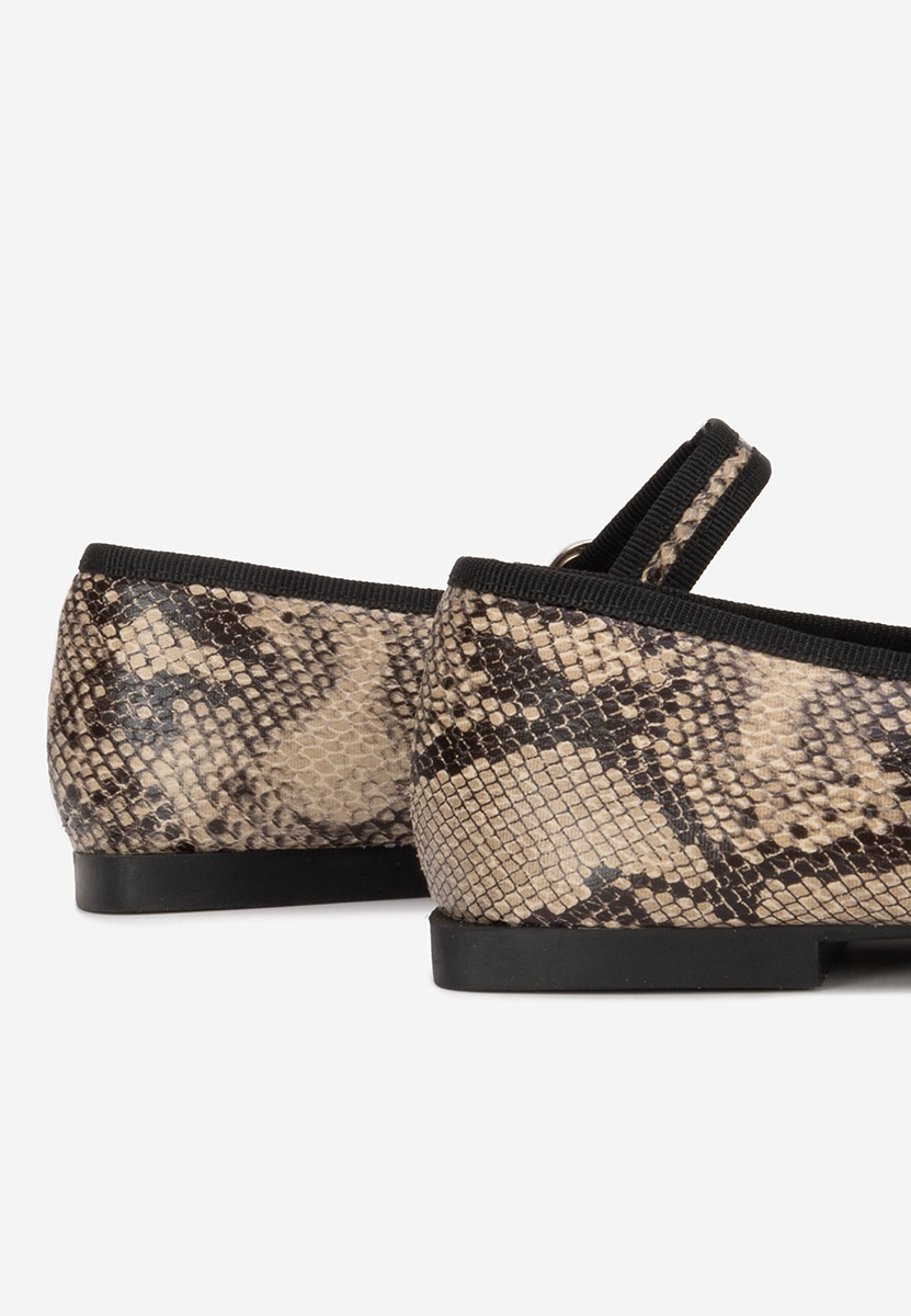 Wężowe baleriny damskie Katianna