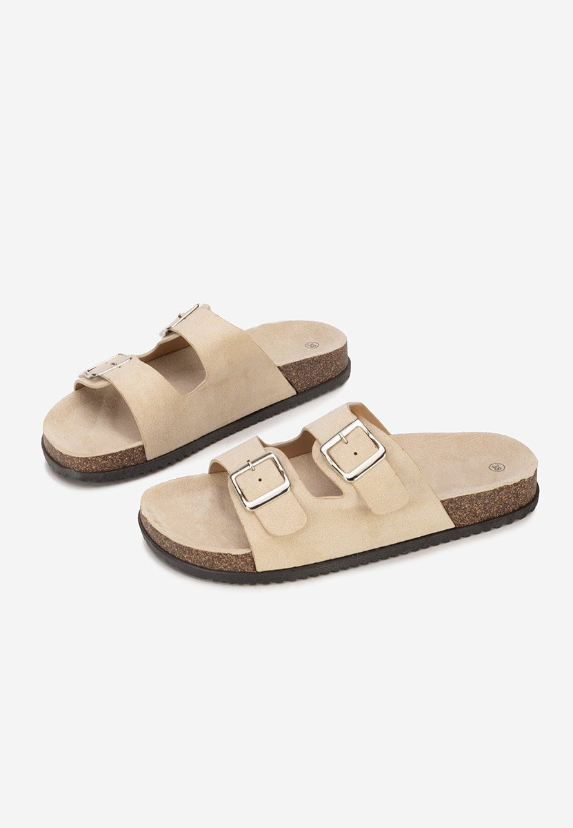 Beżowe klapki damskie Jirua