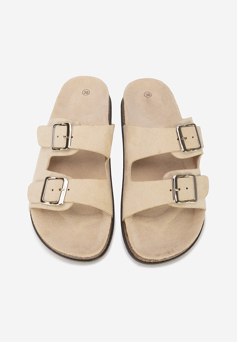 Beżowe klapki damskie Jirua