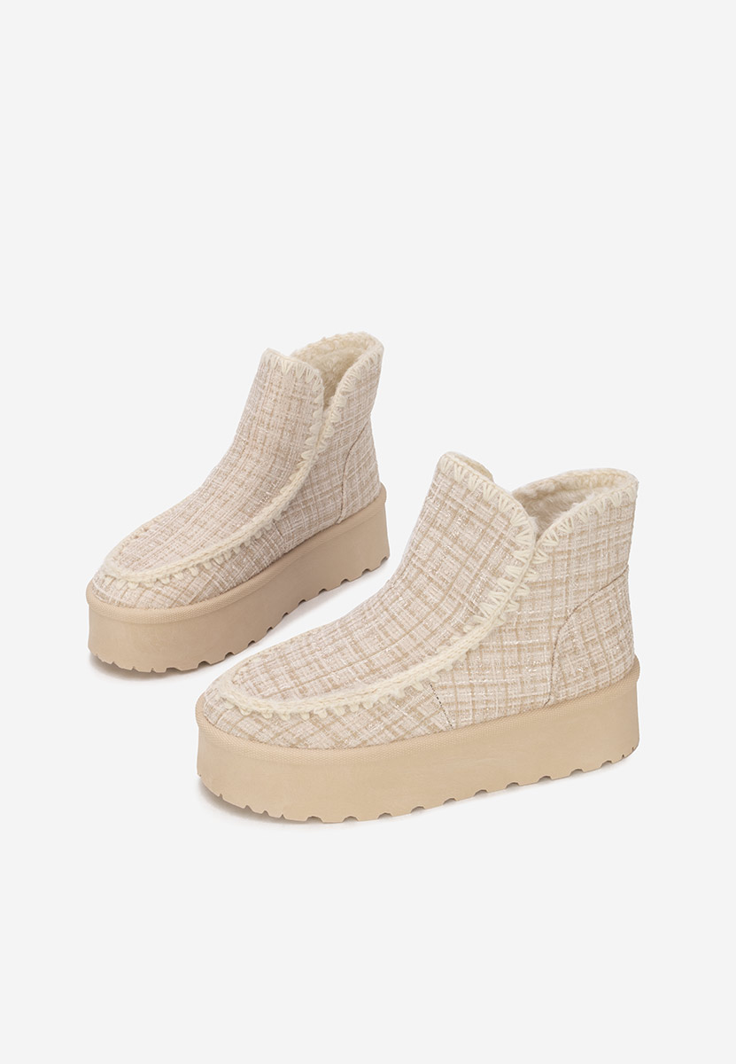 Beżowe kozaki mocc Celestina