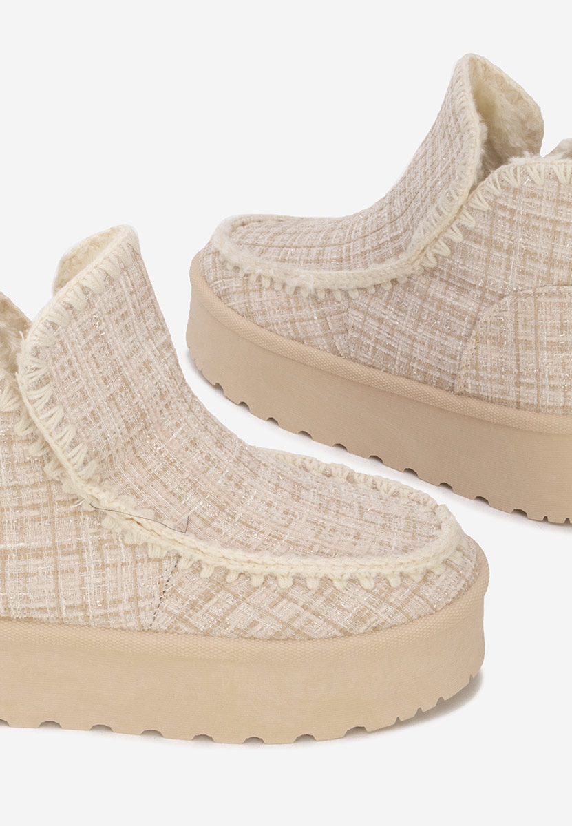 Beżowe kozaki mocc Celestina