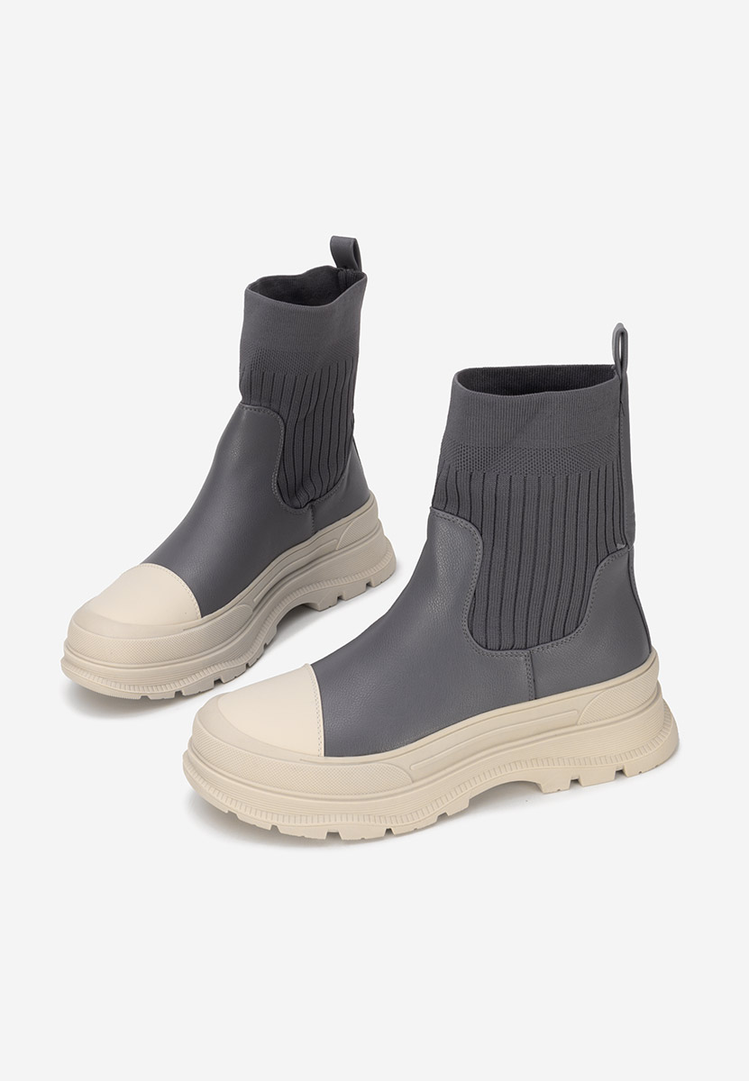 Niebieski sneakersy wysokie Avalini