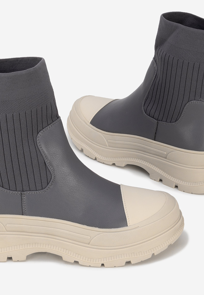 Niebieski sneakersy wysokie Avalini