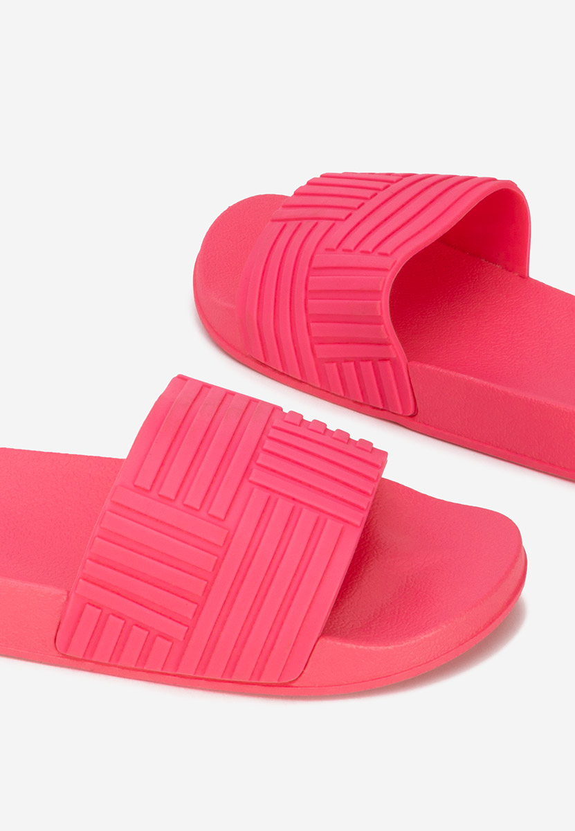 Fuksjowe klapki basenowe damskie Sumaya