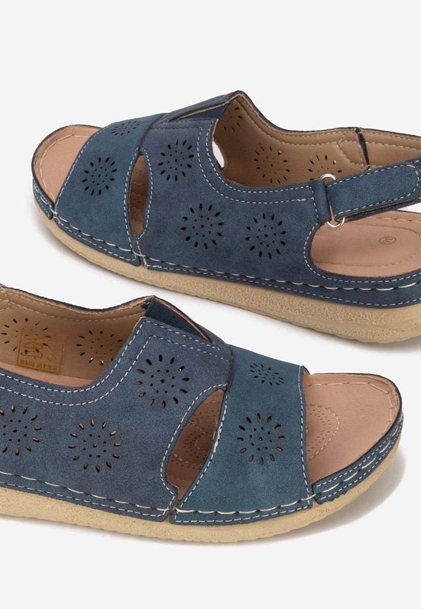 Granatowe sandały damskie Lisandra