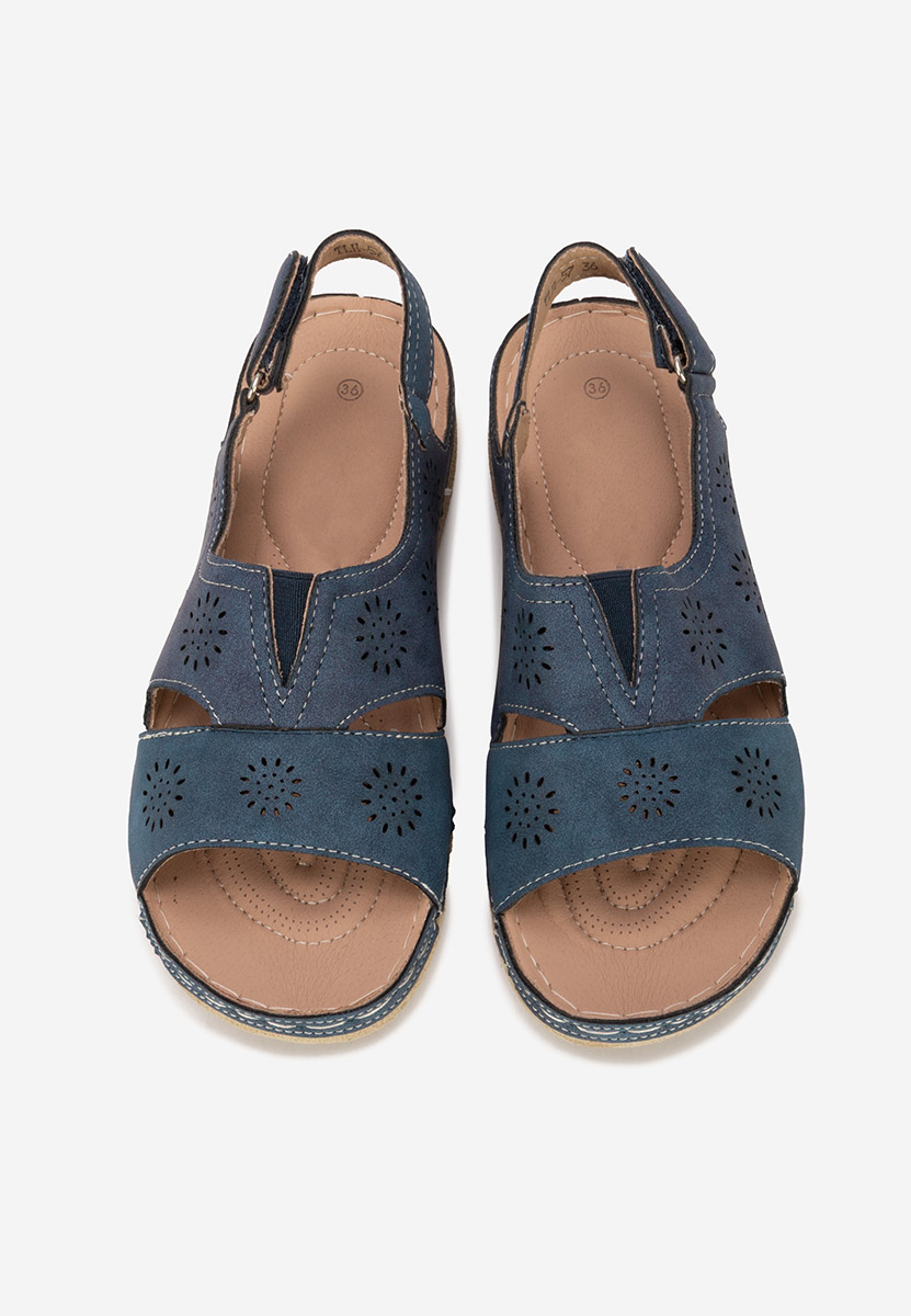 Granatowe sandały damskie Lisandra