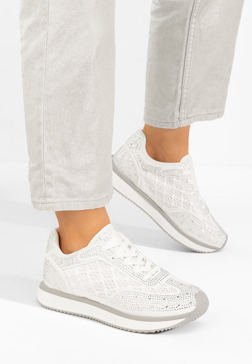 Białe sneakersy damskie Zarania