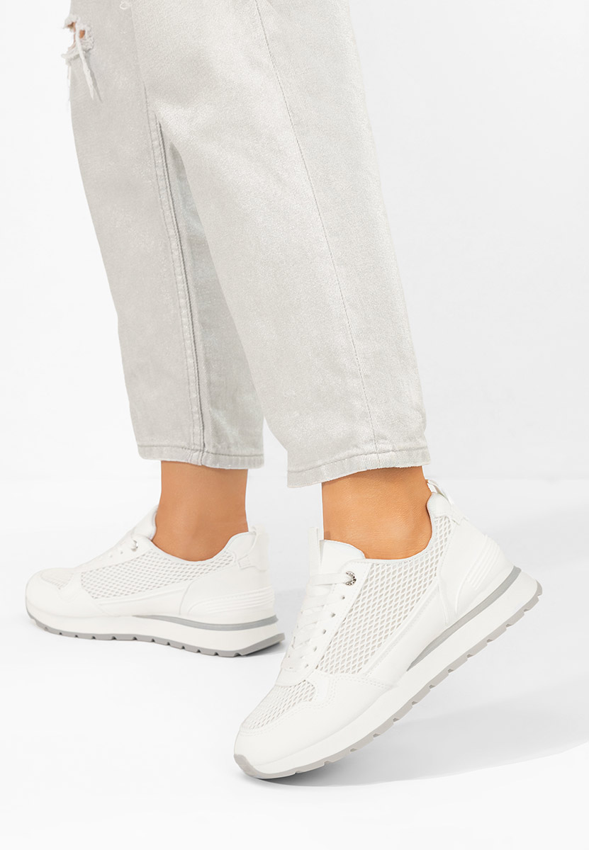 Białe sneakersy damskie Helenia